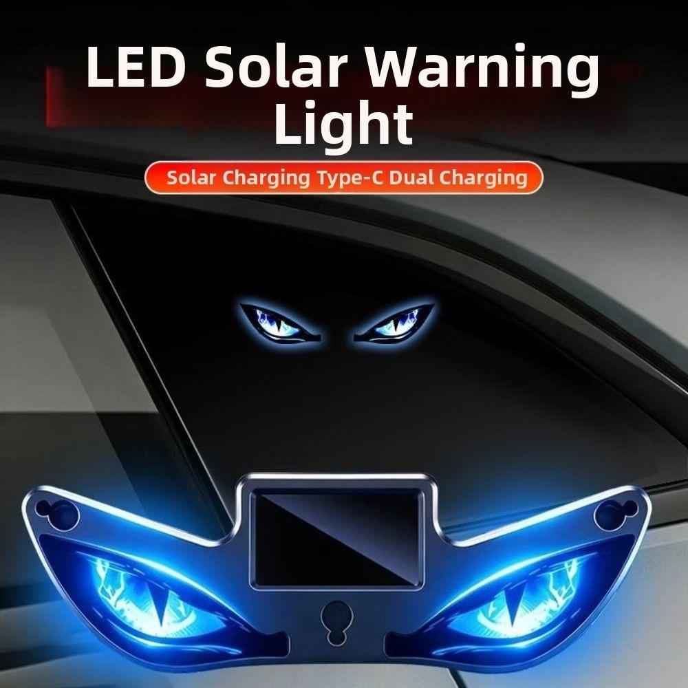 Suction Cup Car Warning Light Solar Vehicle Safety Light New LED Atmosphere Lamp
