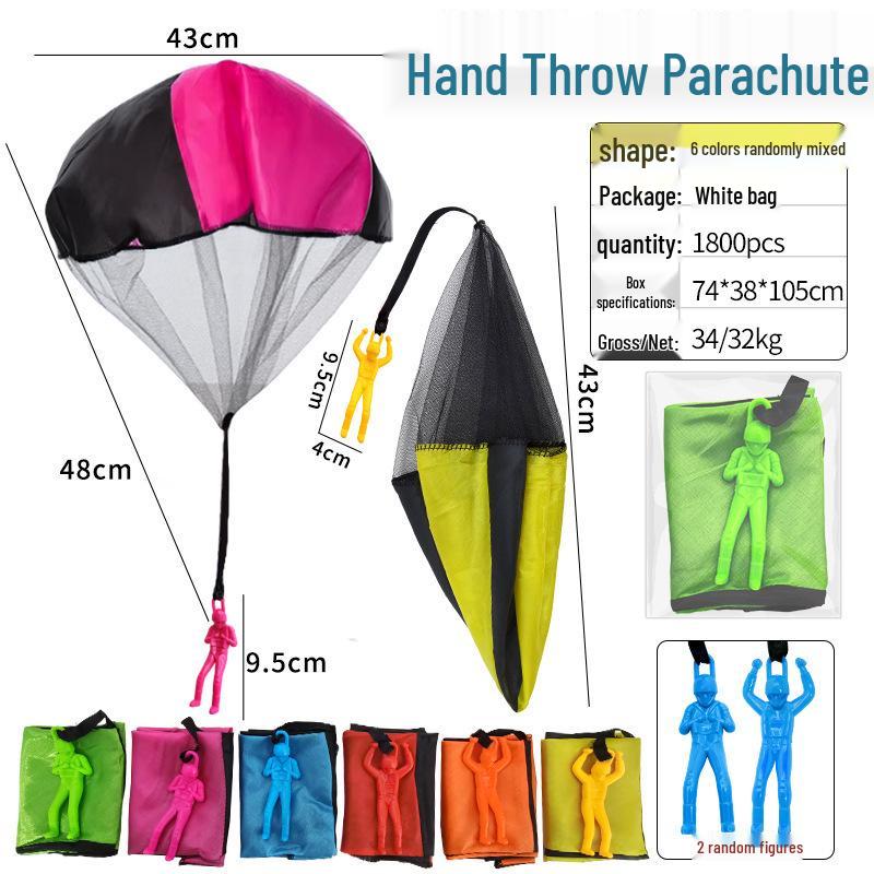 Soldier Parachute Toy: Hand-Thrown Outdoor Flying Parachute for Kids' Sports Play