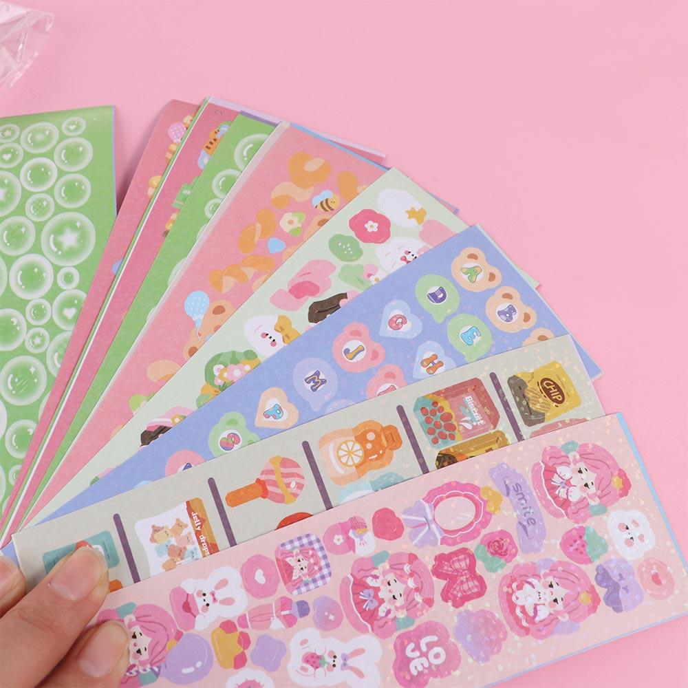 Account Material Guka Sticker Set DIY Keychain Making Kit DIY Handbook Material Sticker DIY Keyring