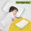 Toddler Pillow 2-6 Year Old,PP Cotton Kids Pillow for Sleeping,Partially Filled PE Hose,Supports Cervical Vertebrae,Kids Pillow for Side Sleeper,