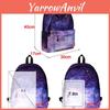 Comfortable And Multifunctional Women Girl Galaxy Starry Backpack For Daily Use