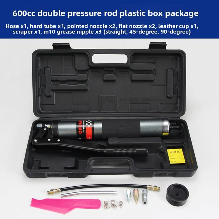 Self Priming Lever Grease Gun Heavy Duty Manual High Pressure for Machinery Lubrication