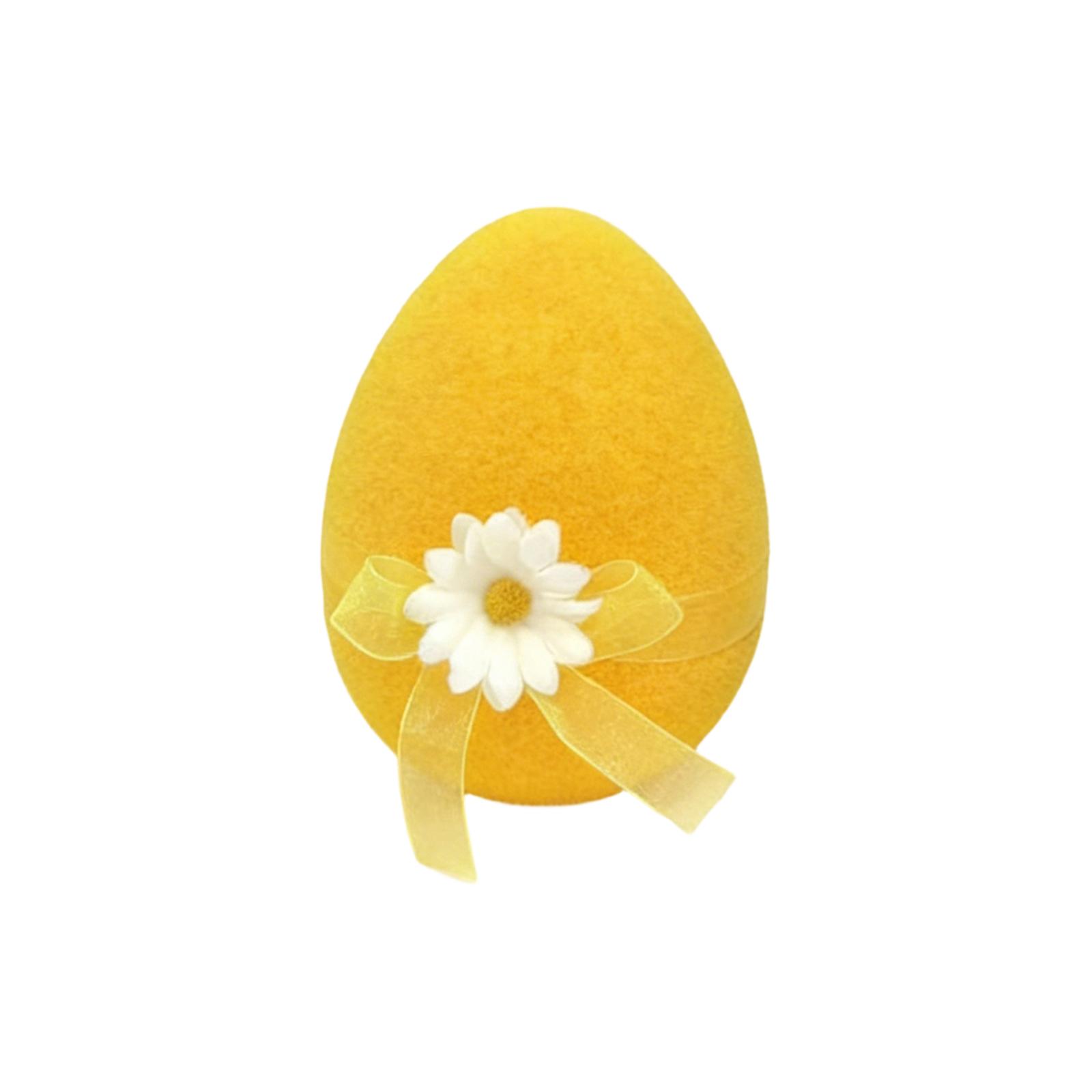 Садовые украшения в виде пасхальных яиц, Имитация яиц, Поделки, Уличные садовые украшения One Size жёлтый