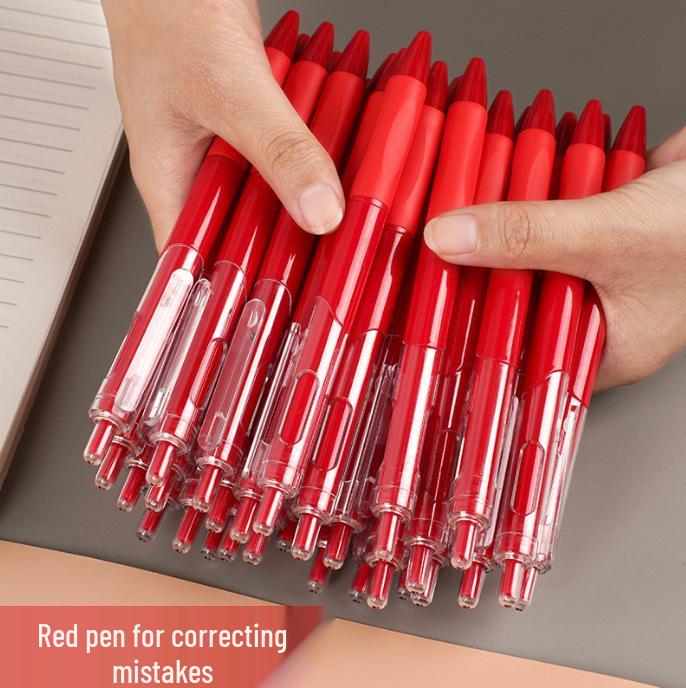 ST Red Correction Pen: Press-Activated Neutral Pen for Teachers – Perfect for Error Marking