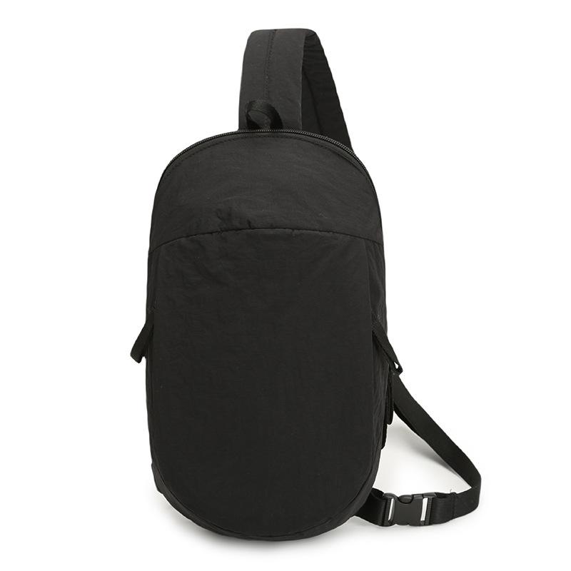 Crossbody Bag Outdoor Sports Chest Bag Large Capacity Solid Color Shoulder Bag