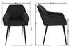 Upholstered Chair Rello Velvet Black