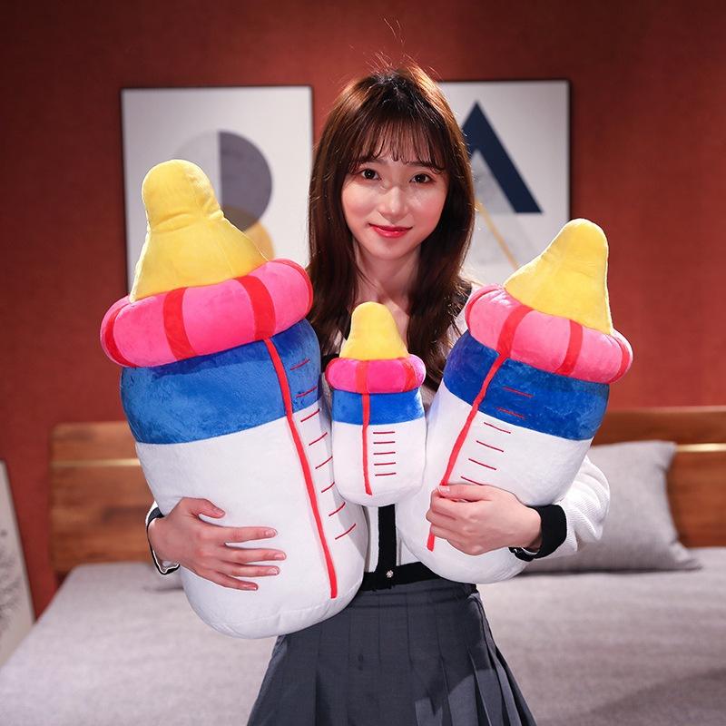 Creative Soft Bottle Throw Pillow Plush Toy Doll Small Bottle Doll Baby Accompany Soothing Doll