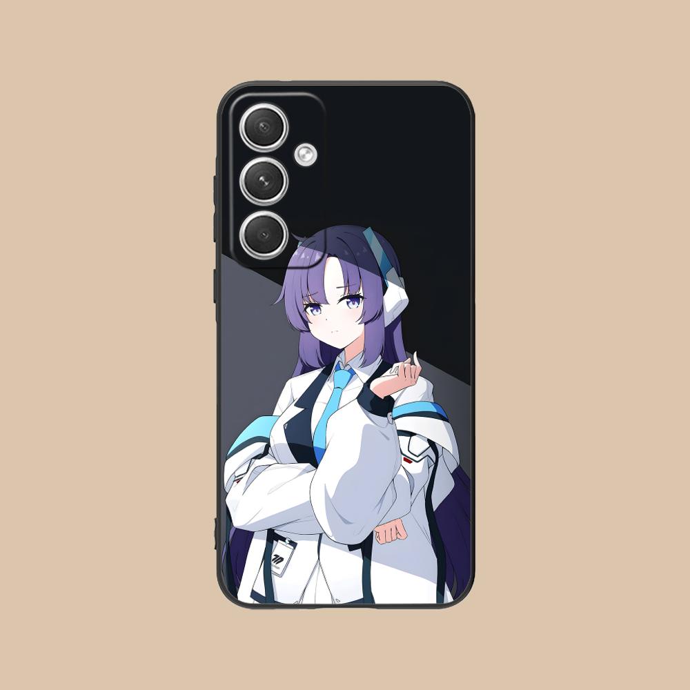 Blue Archive Yuuka Matte Mobile Phone Case for Samsung Galaxy S26 S25 S24 S23 S22 S21 S20 Note20 Plus FE Ultra Colorful Cover