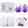 Poppy DIY Easter Bunny Silicone Mold for Resin Keychain Pendant Crafting