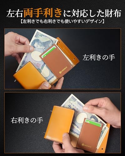 [Modiko] Men's Bifold Wallet, Pueblo Leather, Genuine Leather, Mini, Made In Japan, Bifold Wallet, Large Capacity, Box-shaped Coin Purse, Small
