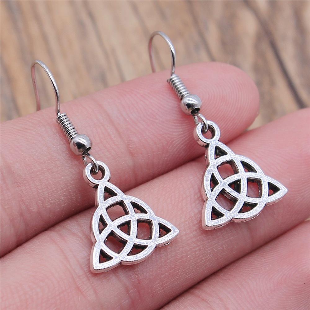 

14 Styles New Fashion Amulet Triquetra Sign Earrings For Women Viking Dangle Earrings Cool Amulet Jewelry