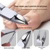 German Precision 12-Piece Stainless Steel Nail Clipper & Manicure Set - High-Quality Grey Glossy Finish