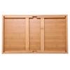 ABWR-Natural Bamboo Breakfast Serving Tray With Handle Serving Breakfast In Bed Or Use As A Tv Table Foldable Bed Table Laptop D
