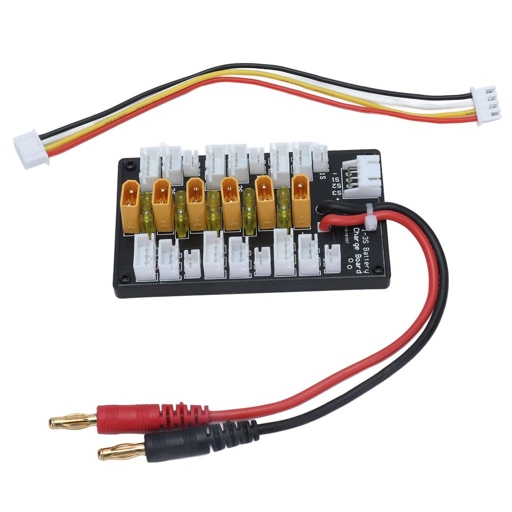 Parallel Charging Board XT30 Plug 20A Short Lipo Battery Charger with Connection Cable for RC Toy Up