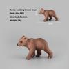 Wild Brown Bear Pvc Figurine Collection With Realistic Design For Young Children