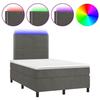 VidaXL Slatted Bed Base with Mattress and LED, Upholstered Bed, Double Bed, Adult Bedroom Interior Bed, 3136054