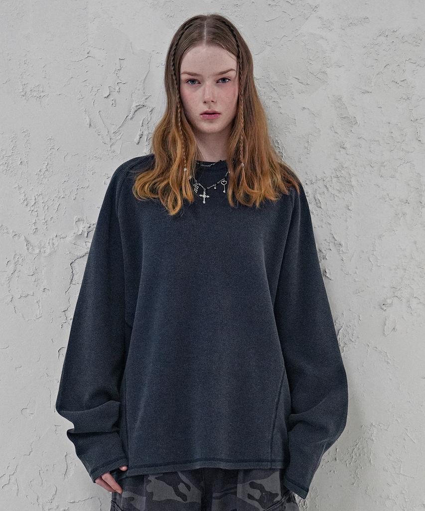 AVANDRESS Workwear Waffle Long Sleeve_4Colors
