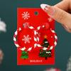 Hot Sale New Christmas Pendant Earrings Cartoon Diamond Alloy Christmas Earrings Series