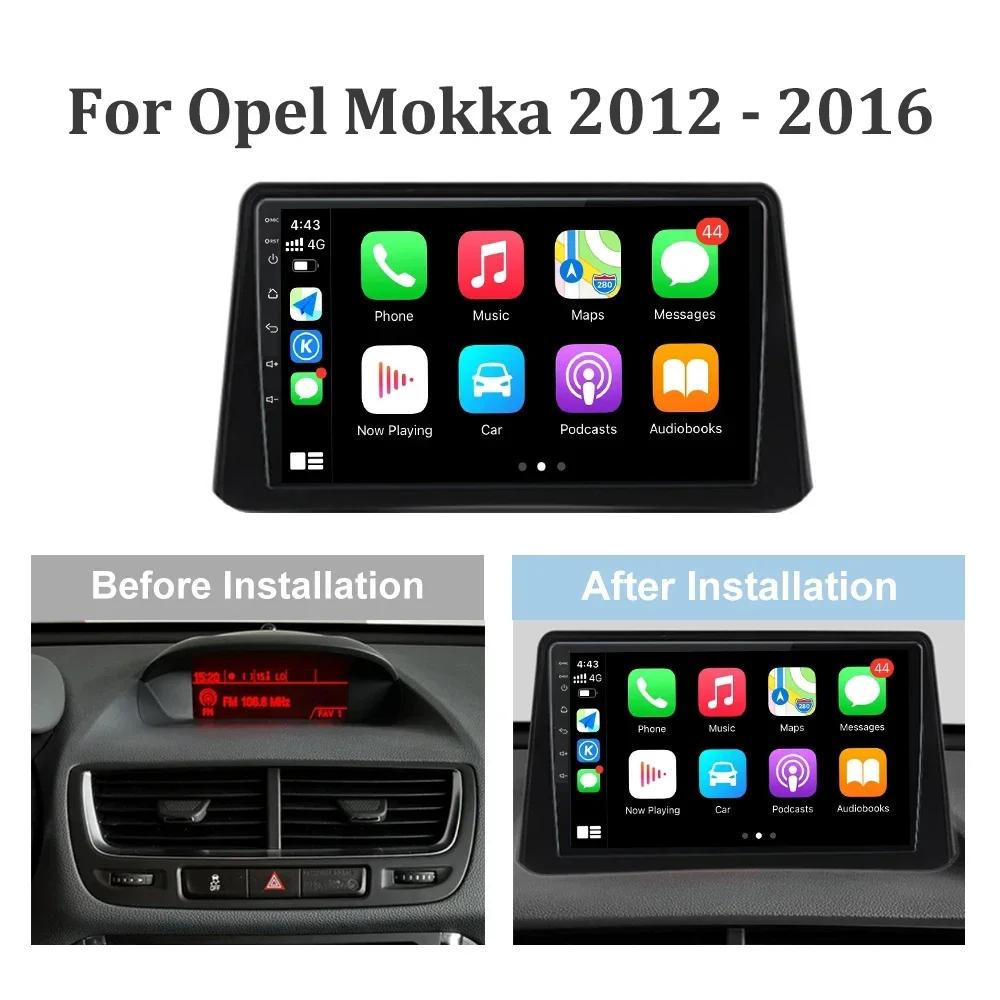 Android 13.0 For Opel Mokka 2012 - 2016 Multimedia Car Monitor Screen Player Lettore Autoradio 4G GPS Navigation Stereo Radio