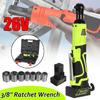 26V 160NM Torque 3/8 Cordless Electric Ratchet Wrench Tool Set Impact Wrench Power Tool Rechargeable Battery Scaffolding