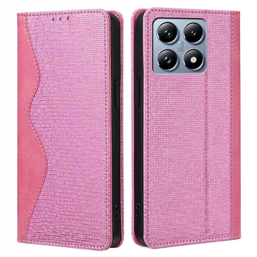 

For Xiaomi 14T Pro Leather Case Wallet Stand Phone Cover with RFID Blocking Pink