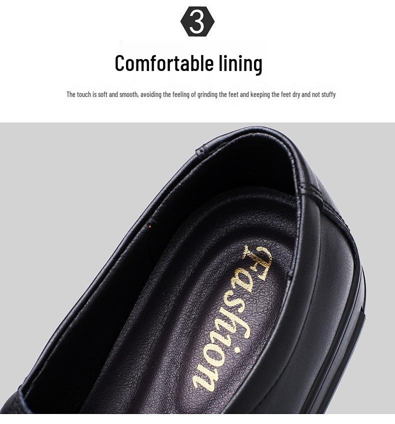 Men's Large Slip-on Loafers - Casual Leather, Cowhide, Spring/Summer Shoes