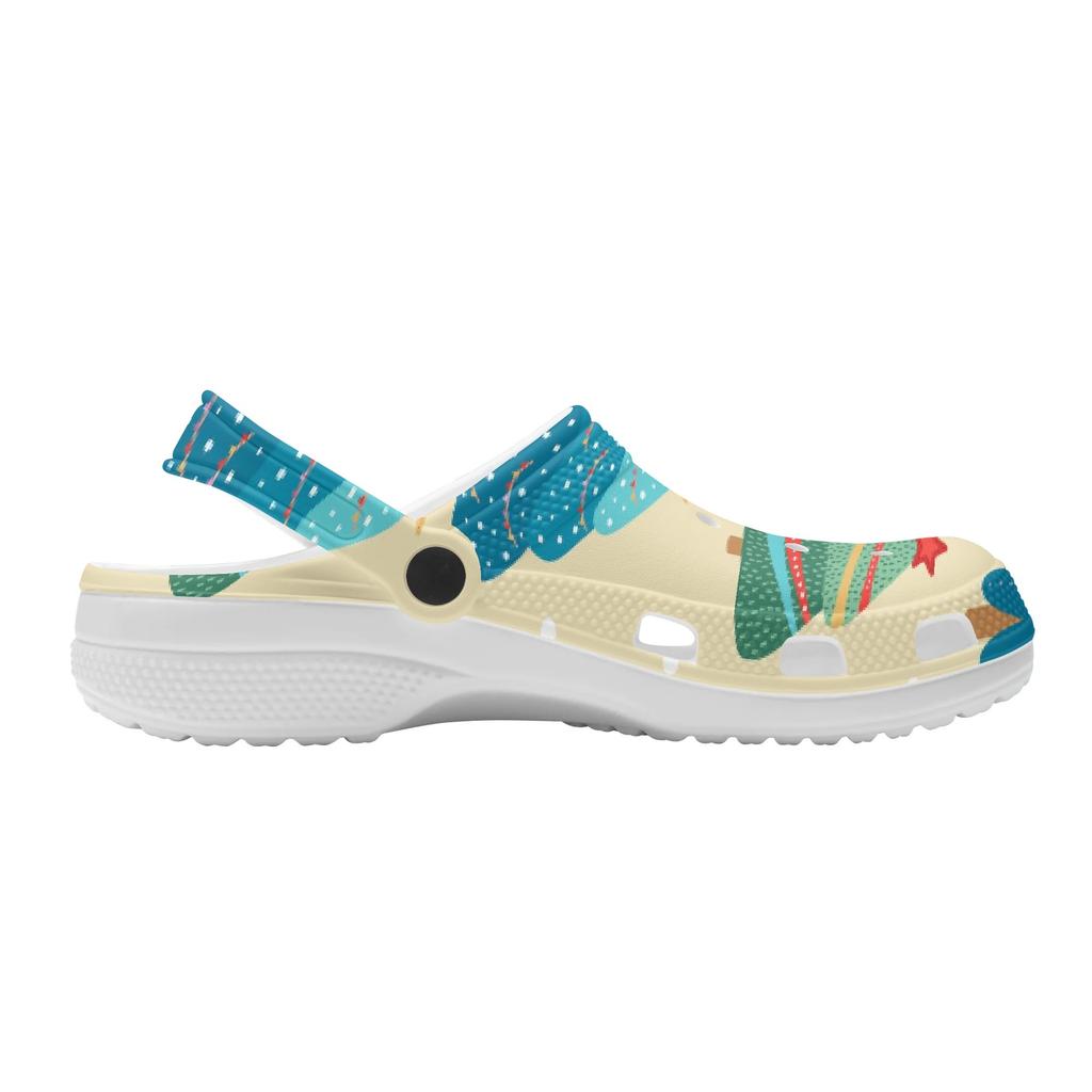 Fashion Printed EVA Travel Clogs Unisex Flexible Soft Slip On Travel Use Beach Garden Daily Walking Walking Shoes Pool Shower Use