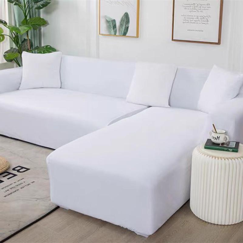 Universal Elastic Sofa Cover - Solid Color, Anti-Scratch, Four Seasons Protection for Chaise Lounge