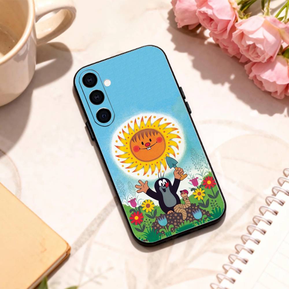Sweet Cartoon T-The L-Little Mole   Phone Case For Samsung Galaxy A73,A72,A71,A70,A53,A52,A51,Others Soft Black Shell