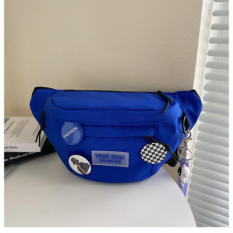 

Спортивная большая нагрудная сумка женская индивидуальная корейская версия универсальная сумка-мессенджер милая сумка-пояс для девочки Mori прилив 28/17/14/6