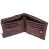 CONTACT'S New Small Wallet Men Crazy Horse Wallets Zipper Coin Purse Quality Short Male Money Bag Rifd Genuine Leather Card Wallet