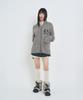LMR Channony Wool Cowichan Knit Zip-Up Grey