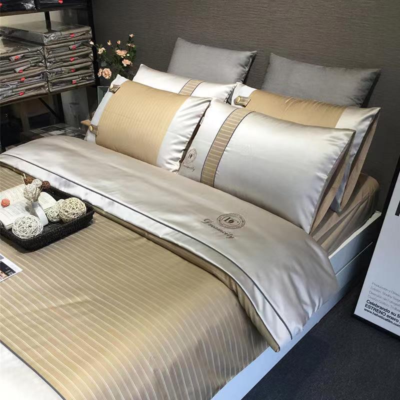 Duży rozmiar/rozmiar queen/pełny rozmiar prześcieradło na kołdrę zestaw poszewek gruba bawełna sypialnia Hotel biznes haft prosta pościel wysokiej jakości