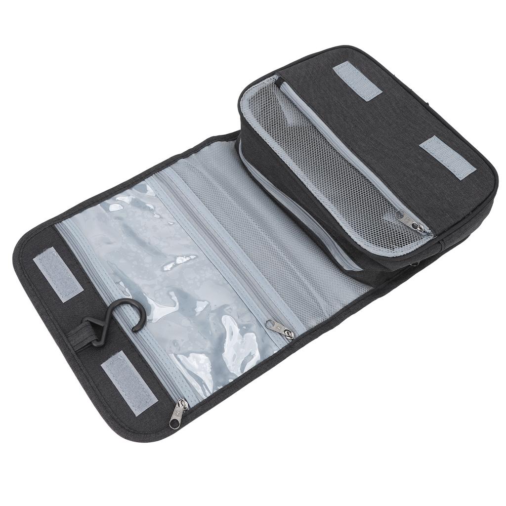 Hanging Toiletry Bag Large Capacity Grid Interlayer Classification Storage Waterproof Cosmetic Bag