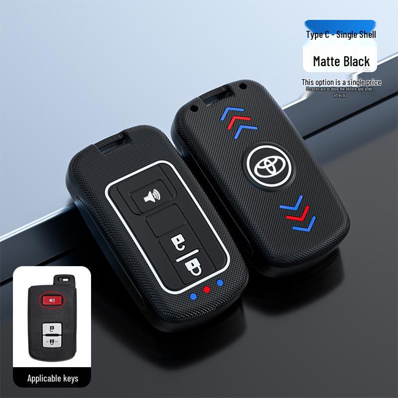 Toyota Camry Key Case for Junrui Land Cruiser - Frosted Remote Shell with Luminous Buckle