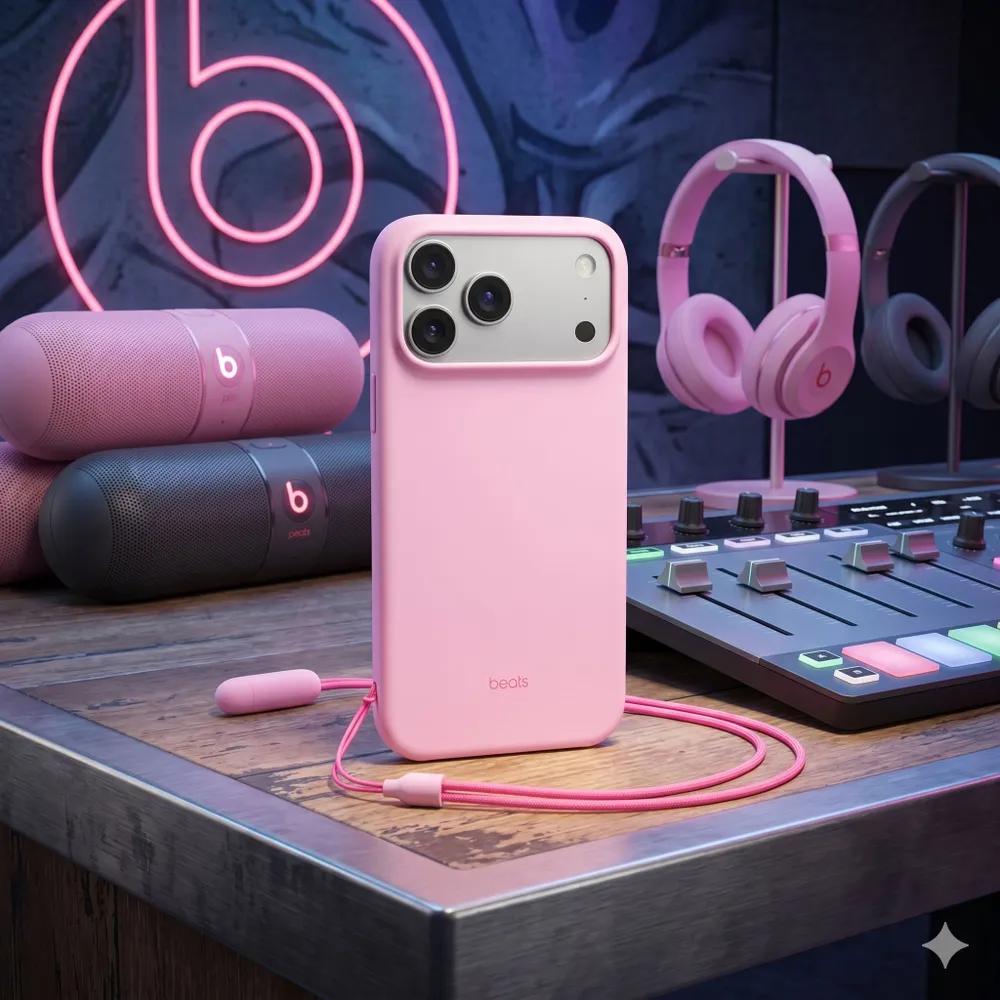 Beats ist geeignet für iPhone 17 Pro Max / iPhone 17 Pro Max Hülle mit Band, MagSafe-Unterstützung und Kamerasteuerung, offizielle Replik