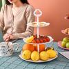 Jiante European Style 3-Tier Plastic Fruit Plate Stand