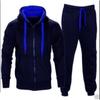 Fashion Clothes Mens Full Zipper Hoodie Sweatpants Set Casual 2 Pieces Tracksuits Fashion Running Sweat Suits