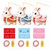 PVC Handheld Lantern Handheld Glowing Lantern Mid-Autumn Festival Rabbit Lantern  Children's Craft