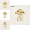 Girl Costume Twopiece Set With Floral Pattern For Children