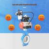 Oumide DN80 Pneumatic PTFE Butterfly Valve with AT75 Cylinder