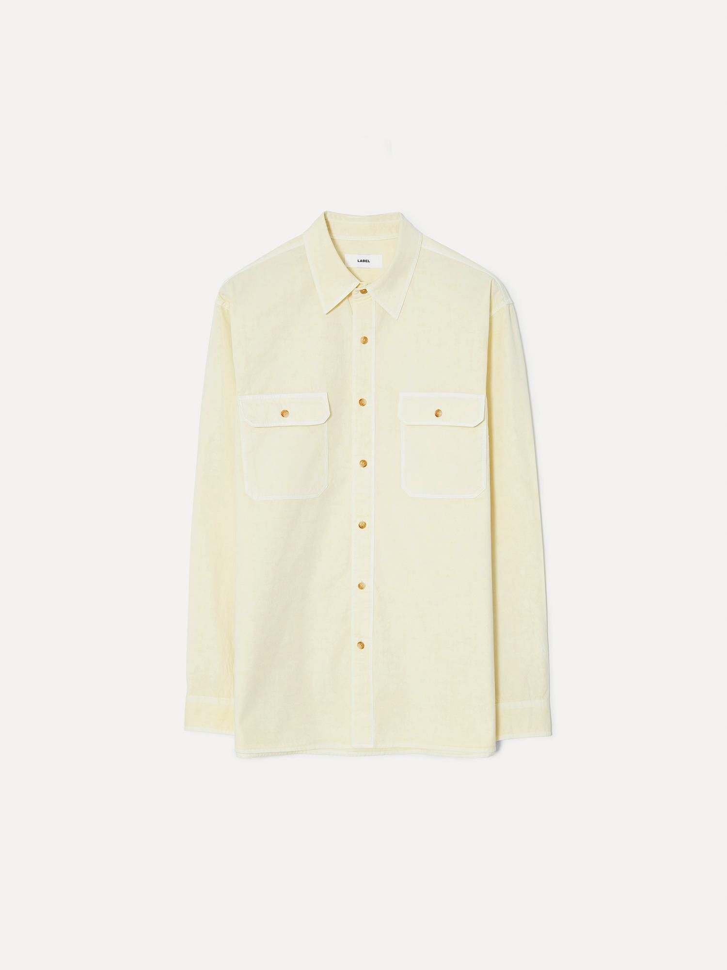 Label Archive W Scott Pigment-Dyed Shirt Custard 1