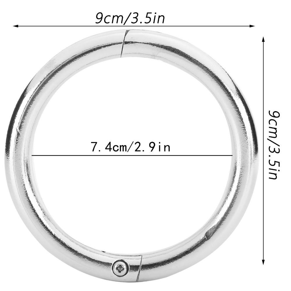 Carbon Steel Cow Nose Ring Silver Farm Animal Nose Ring Easy To Use Bull Nose Ring Husbandry