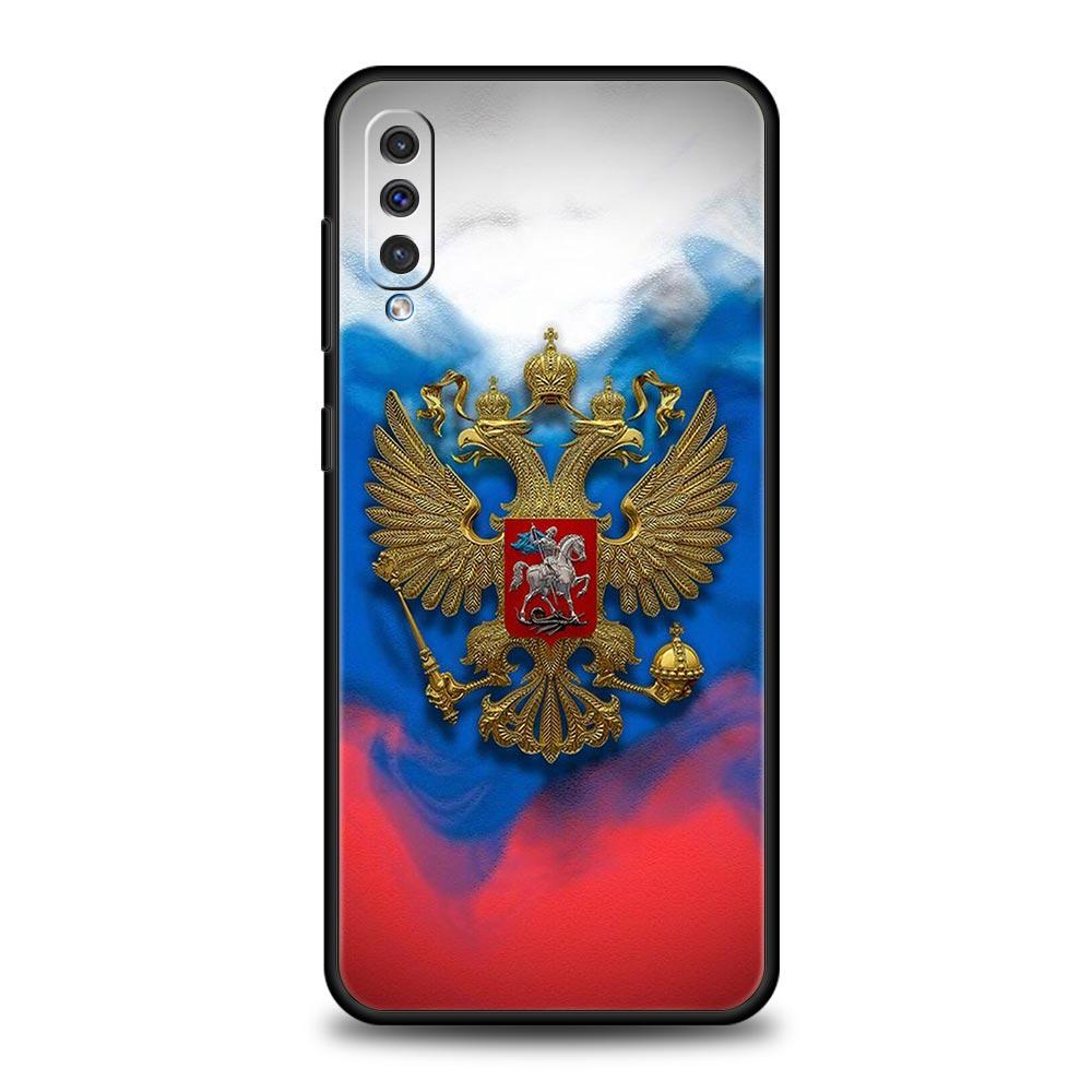 Phone Case For Samsung A56 A36 A26 A24 A12 A14 A16 A50 A70 A20E A20S A10S A22 A40 A34 A54 A42 A52 5G A04s A06 Cover Russian Flag
