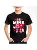 Kids Valentines Be Mine 67 Heart Graphic TShirt Soft Cotton Cute Wear for Boys  Girlsdf0133