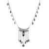 Wind retro personality coin fringed necklace metal long sweater chain bohemian accessories women