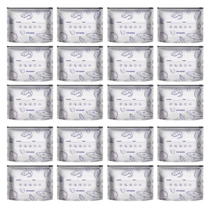 Thickened Aluminum Foil Sealed Bags With Expandable Space Moistureproof Food Containers For Kitchen Organization