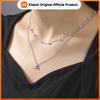 Skyrim Stainless Steel Initial Letter Necklace Women A-Z Alphabet Imitation Pearl Double Layer Neck Chain Aesthetic Jewelry Gift