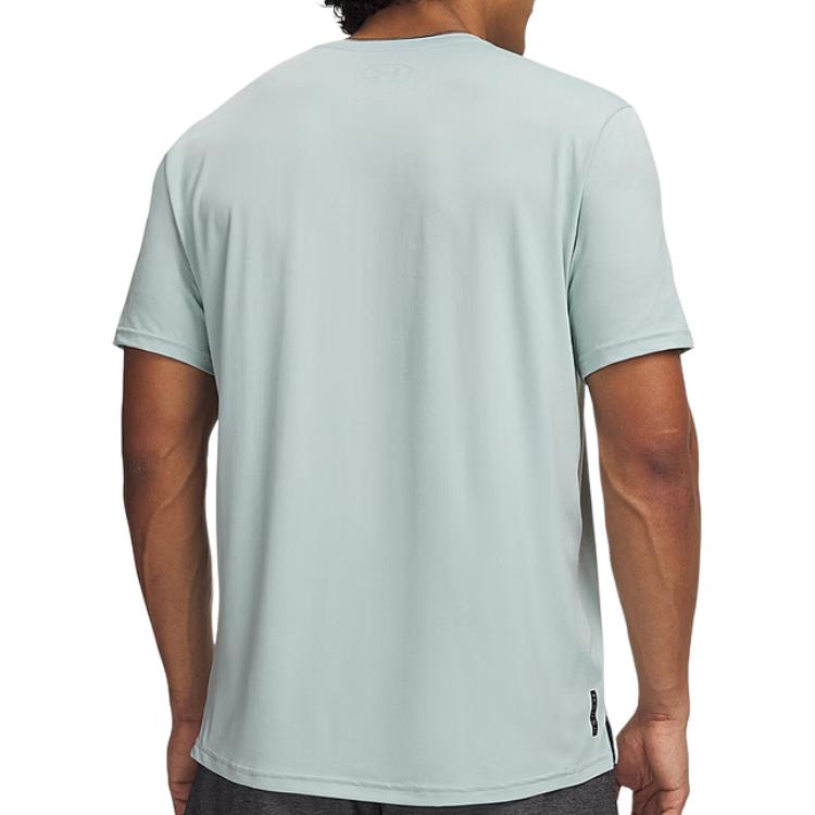 Under Armour Sports Crew Neck Pullover Short Sleeve T-Shirt Men tops 1383973-477
