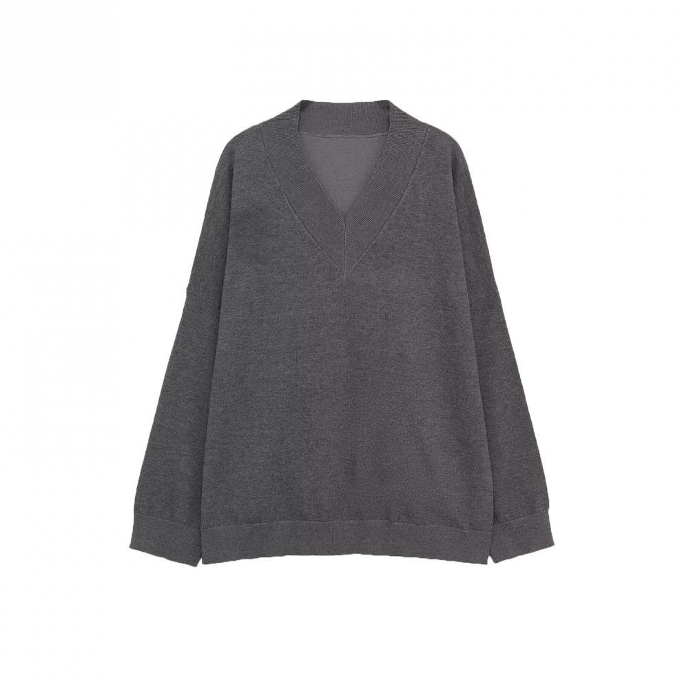 European and American style, new women's fashion, versatile, cross-border foreign trade wholesale loose knit sweater